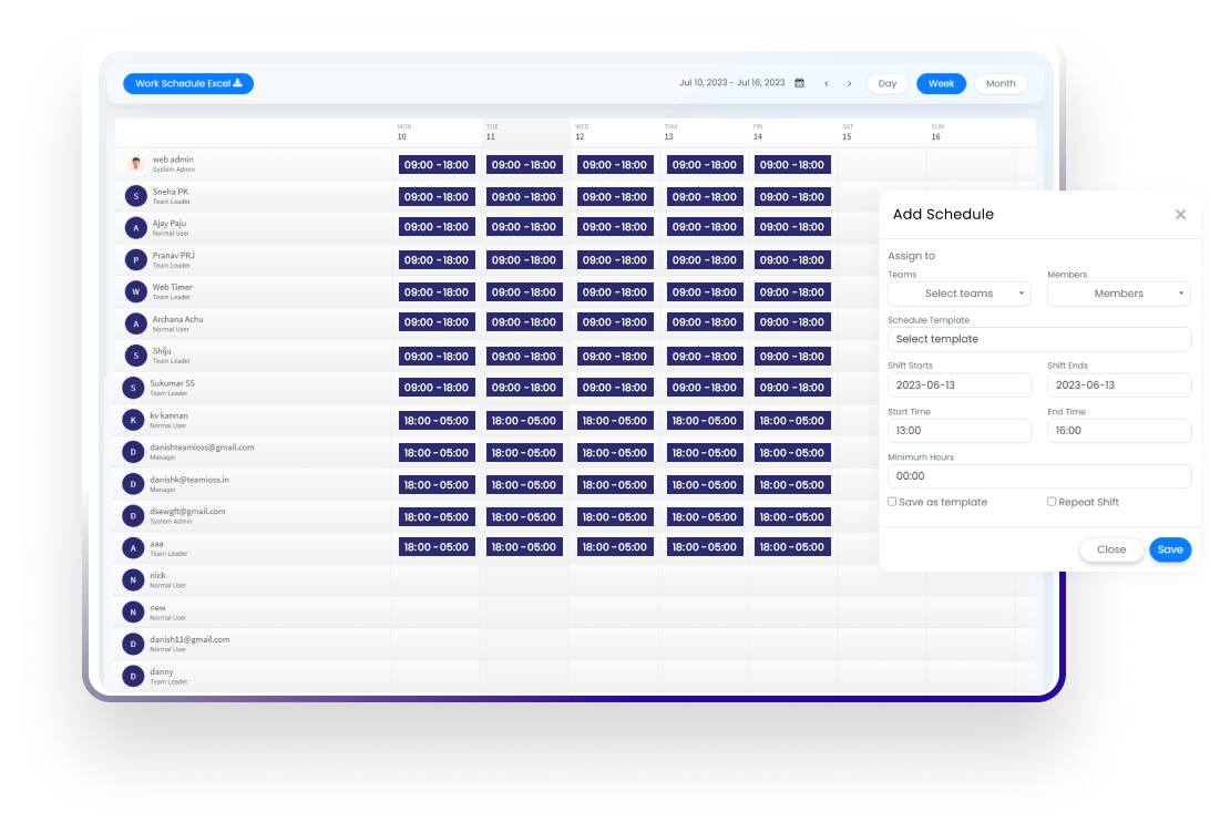 Shift Management Software Statily app